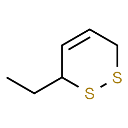 ChemSpider 2D Image | 3-Ethyl-3,6-dihydro-1,2-dithiine | C6H10S2