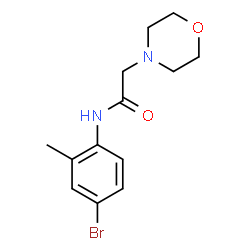 ChemSpider 2D Image | N1-(4-bromo-2-methylphenyl)-2-morpholinoacetamide | C13H17BrN2O2