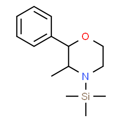 ChemSpider 2D Image | 3-Methyl-2-phenyl-4-(trimethylsilyl)morpholine | C14H23NOSi