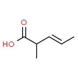 ChemSpider 2D Image | 2-methylpent-3-en-1-oic acid | C6H10O2