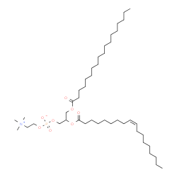 ChemSpider 2D Image | 1-Stearoyl-2-oleoylphosphatidylcholine | C44H86NO8P
