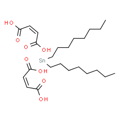 ChemSpider 2D Image | Dioctyl-lambda~2~-stannane - (2Z)-2-butenedioic acid (1:2) | C24H42O8Sn