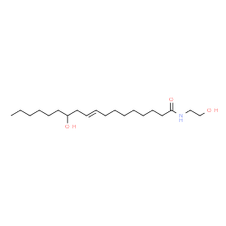 ChemSpider 2D Image | (9E)-12-Hydroxy-N-(2-hydroxyethyl)-9-octadecenamide | C20H39NO3