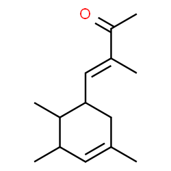ChemSpider 2D Image | 3-Methyl-4-(2,3,5-trimethyl-4-cyclohexen-1-yl)-3-buten-2-one | C14H22O
