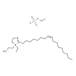 ChemSpider 2D Image | 1-Ethyl-2-[(8Z)-8-heptadecen-1-yl]-1-(2-hydroxyethyl)-4,5-dihydro-1H-imidazol-1-ium ethyl sulfate | C26H52N2O5S