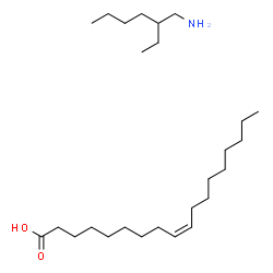 ChemSpider 2D Image | (9Z)-9-Octadecenoic acid - 2-ethyl-1-hexanamine (1:1) | C26H53NO2