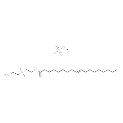 ChemSpider 2D Image | 2-Hydroxy-N,N-dimethyl-N-{2-[(9E)-9-octadecenoylamino]ethyl}ethanaminium methyl sulfate | C25H52N2O6S