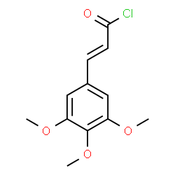 ChemSpider 2D Image | (2E)-3-(3,4,5-Trimethoxyphenyl)acryloyl chloride | C12H13ClO4