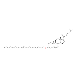 ChemSpider 2D Image | (3beta)-3-[(9E)-9-Octadecen-1-yloxy]cholest-5-ene | C45H80O