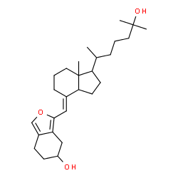 ChemSpider 2D Image | (7E)-6,19-Epoxy-9,10-secocholesta-5,7,10-triene-3,25-diol | C27H42O3