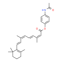 ChemSpider 2D Image | (9cis,13cis)-O~15~-(4-Acetamidophenyl)retinoic acid | C28H35NO3