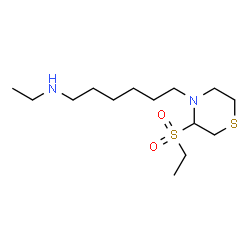 ChemSpider 2D Image | N-Ethyl-6-[3-(ethylsulfonyl)-4-thiomorpholinyl]-1-hexanamine | C14H30N2O2S2