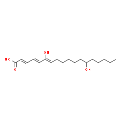 ChemSpider 2D Image | 6,13-dihydroxyoctadecatrienoic acid | C18H30O4