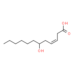 ChemSpider 2D Image | (3Z)-6-Hydroxy-3-dodecenoic acid | C12H22O3
