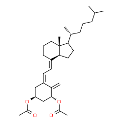 ChemSpider 2D Image | (1R,3S,5Z,7E,17xi)-9,10-Secocholesta-5,7,10-triene-1,3-diyl diacetate | C31H48O4