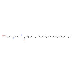 ChemSpider 2D Image | (2E)-N-{2-[(2-Hydroxyethyl)amino]ethyl}-2-octadecenamide | C22H44N2O2
