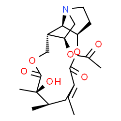 ChemSpider 2D Image | (1beta,2beta)-12-Hydroxy-11,16-dioxo-1,2-dihydrosenecionan-2-yl acetate | C20H29NO7