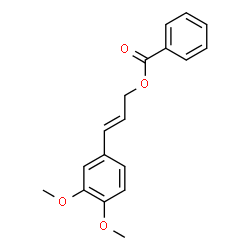 ChemSpider 2D Image | (2E)-3-(3,4-Dimethoxyphenyl)-2-propen-1-yl benzoate | C18H18O4
