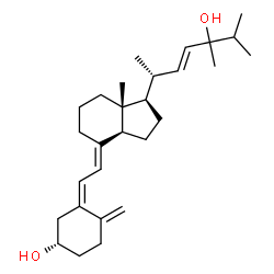 ChemSpider 2D Image | (3S,5Z,7E,22E,24xi)-9,10-Secoergosta-5,7,10,22-tetraene-3,24-diol | C28H44O2