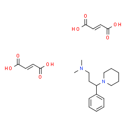 ChemSpider 2D Image | N,N-Dimethyl-3-phenyl-3-(1-piperidinyl)-1-propanamine (2E)-2-butenedioate (1:2) | C24H34N2O8