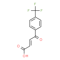 ChemSpider 2D Image | (2E)-4-Oxo-4-[4-(trifluoromethyl)phenyl]-2-butenoic acid | C11H7F3O3