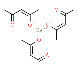 ChemSpider 2D Image | Cerium(III) acetylacetonate | C15H21CeO6