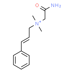 ChemSpider 2D Image | (2E)-N-(2-Amino-2-oxoethyl)-N,N-dimethyl-3-phenyl-2-propen-1-aminium | C13H19N2O
