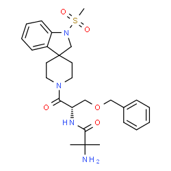 ChemSpider 2D Image | 1'-(2-Methylalanyl-O-benzyl-L-seryl)-1-(methylsulfonyl)-1,2-dihydrospiro[indole-3,4'-piperidine] | C27H36N4O5S