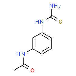 ChemSpider 2D Image | N-[3-(Carbamothioylamino)phenyl]acetamide | C9H11N3OS