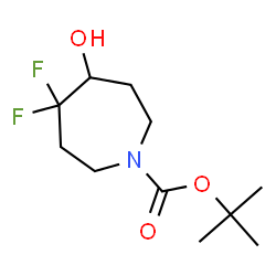 ChemSpider 2D Image | 2-Methyl-2-propanyl 4,4-difluoro-5-hydroxy-1-azepanecarboxylate | C11H19F2NO3
