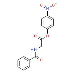 ChemSpider 2D Image | 4-Nitrophenyl N-benzoylglycinate | C15H12N2O5