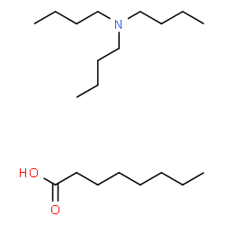 ChemSpider 2D Image | Octanoic acid - N,N-dibutyl-1-butanamine (1:1) | C20H43NO2