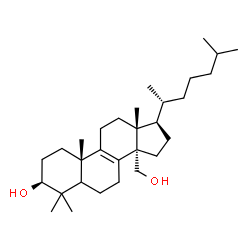 ChemSpider 2D Image | (3beta,5xi)-Lanost-8-ene-3,30-diol | C30H52O2