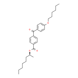 ChemSpider 2D Image | (2S)-2-Octanyl 4-[4-(hexyloxy)benzoyl]benzoate | C28H38O4