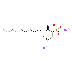 ChemSpider 2D Image | Disodium C-isodecyl sulphonatosuccinate | C14H24Na2O7S