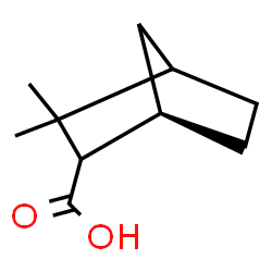 ChemSpider 2D Image | (1R)-3,3-Dimethylbicyclo[2.2.1]heptane-2-carboxylic acid | C10H16O2