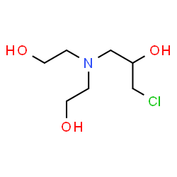 ChemSpider 2D Image | 1-[Bis(2-hydroxyethyl)amino]-3-chloro-2-propanol | C7H16ClNO3
