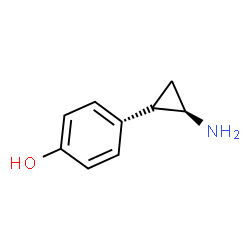 ChemSpider 2D Image | 4-[(1R,2R)-2-Aminocyclopropyl]phenol | C9H11NO