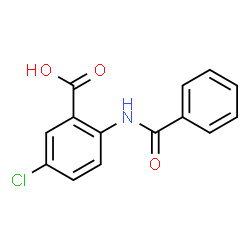 ChemSpider 2D Image | 2-(Benzoylamino)-5-chlorobenzoic acid | C14H10ClNO3