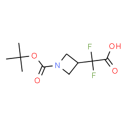 ChemSpider 2D Image | 2-{1-[(tert-butoxy)carbonyl]azetidin-3-yl}-2,2-difluoroacetic acid | C10H15F2NO4