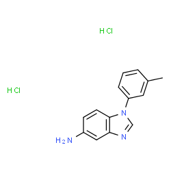 ChemSpider 2D Image | 1-(3-Methylphenyl)-1H-benzimidazol-5-amine dihydrochloride | C14H15Cl2N3