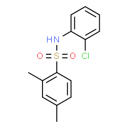 ChemSpider 2D Image | N-(2-Chlorophenyl)-2,4-dimethylbenzenesulfonamide | C14H14ClNO2S