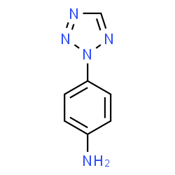 ChemSpider 2D Image | 4-(2H-Tetrazol-2-yl)aniline | C7H7N5