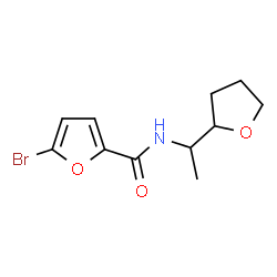 ChemSpider 2D Image | 5-Bromo-N-[1-(tetrahydro-2-furanyl)ethyl]-2-furamide | C11H14BrNO3