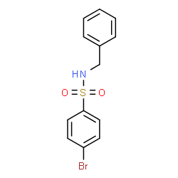 ChemSpider 2D Image | N-Benzyl-4-bromobenzenesulfonamide | C13H12BrNO2S