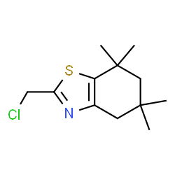 ChemSpider 2D Image | 2-(Chloromethyl)-5,5,7,7-tetramethyl-4,5,6,7-tetrahydrobenzo[d]thiazole | C12H18ClNS