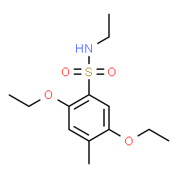 ChemSpider 2D Image | 2,5-Diethoxy-N-ethyl-4-methylbenzenesulfonamide | C13H21NO4S