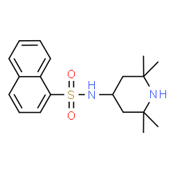 ChemSpider 2D Image | N-(2,2,6,6-Tetramethyl-4-piperidinyl)-1-naphthalenesulfonamide | C19H26N2O2S