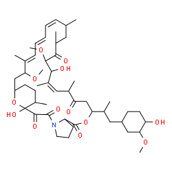 ChemSpider 2D Image | (15Z,23Z,25E,27E)-1,17-Dihydroxy-11-[1-(4-hydroxy-3-methoxycyclohexyl)-2-propanyl]-18,29-dimethoxy-14,16,20,22,28,34-hexamethyl-10,35-dioxa-4-azatricyclo[29.3.1.0~4,8~]pentatriaconta-15,23,25,27-tetra
ene-2,3,9,13,19-pentone | C50H77NO13