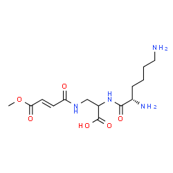 ChemSpider 2D Image | L-Lysyl-3-{[(2E)-4-methoxy-4-oxo-2-butenoyl]amino}alanine | C14H24N4O6